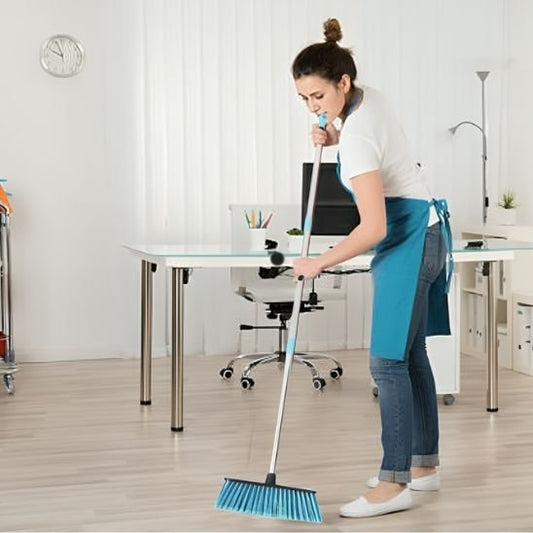 Balai télescopique ergonomique pour sols intérieurs