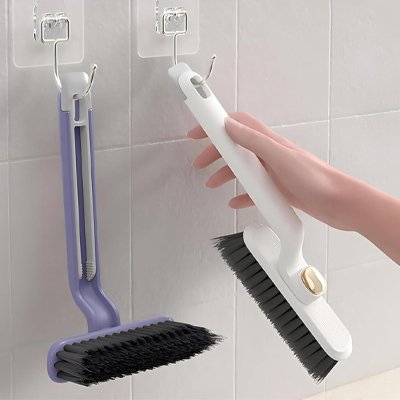 Brosse nettoyage avec crochet intégré pour rangement mural