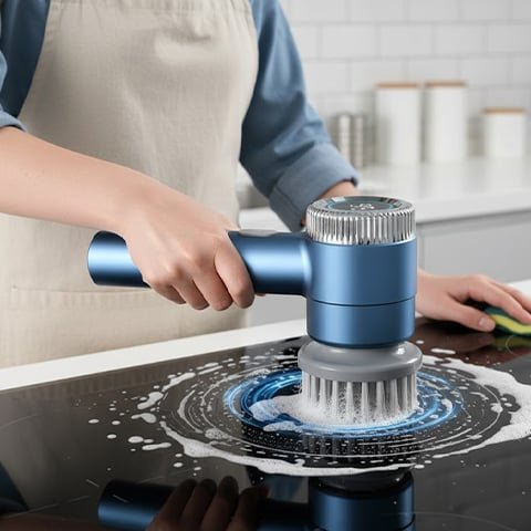 Brosse électrique rotative PowerClean avec poignée ergonomique