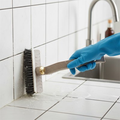 Brosse nettoyage polyvalente pour joints et carrelage encrassés