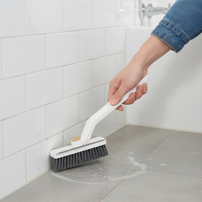 Brosse nettoyage résultats professionnels sur joints noircis