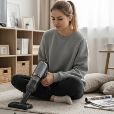 Mini aspirateur sans fil léger et ergonomique