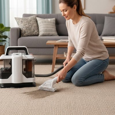 Nettoyeur tapis système injection-extraction brosse motorisée