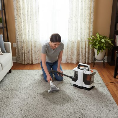 Nettoyeur tapis avec accessoire détachable pour escaliers et canapés
