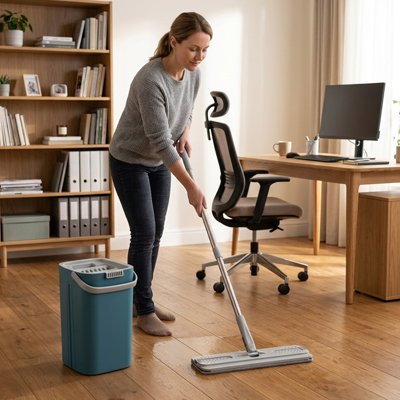 Seau et serpillère compatible tous types de sols